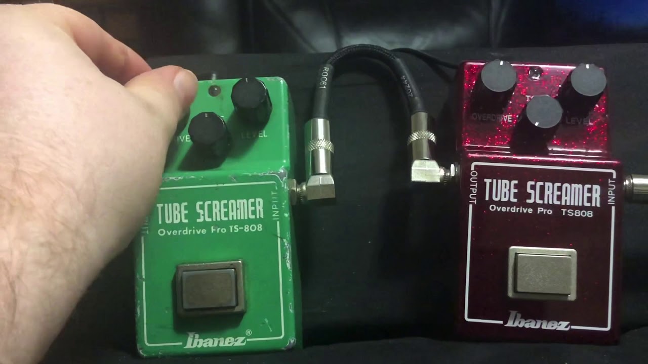 Original Ibanez TS-808 v 40th Anniversary Ibanez TS808 - YouTube