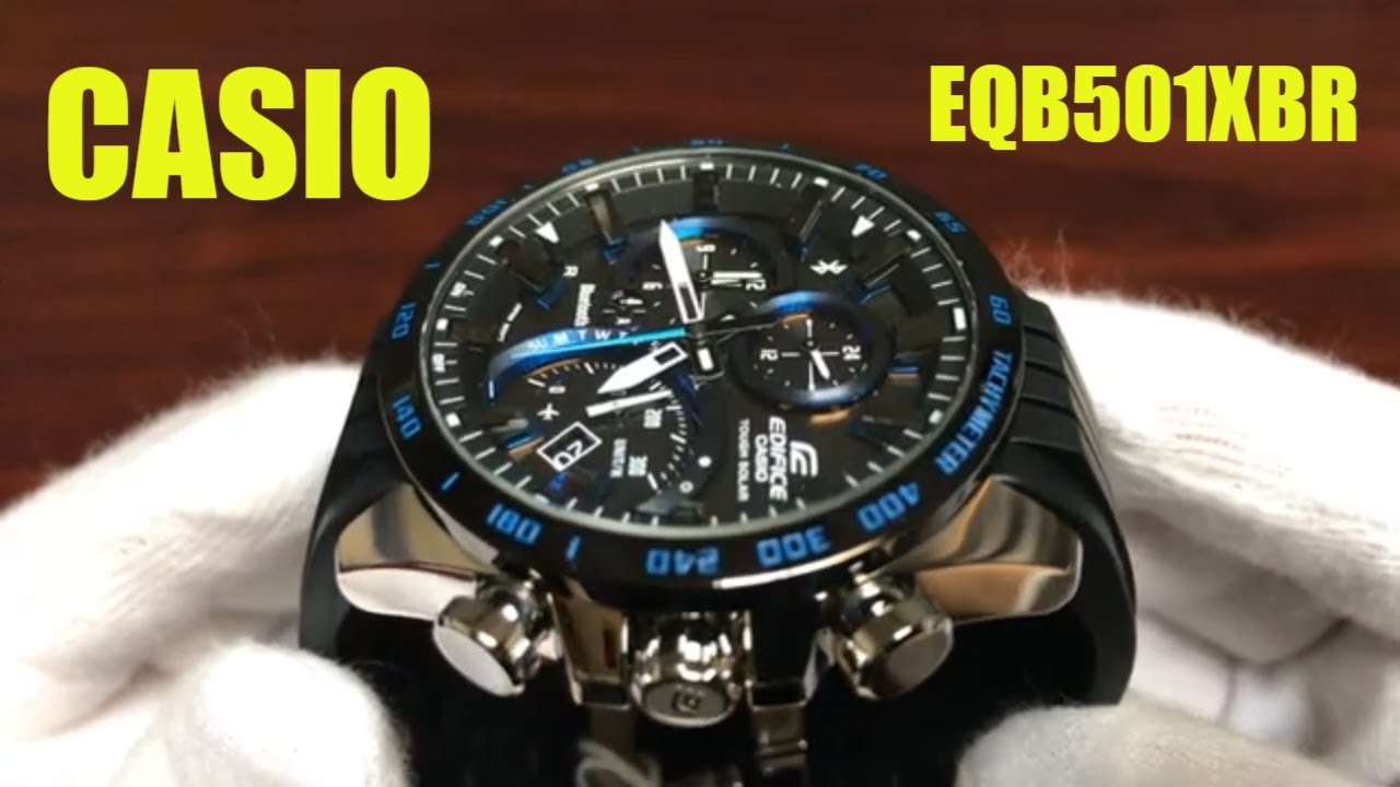 Unboxing Casio Edifice EQB-501XBR Bluetooth Solar Powered Watch