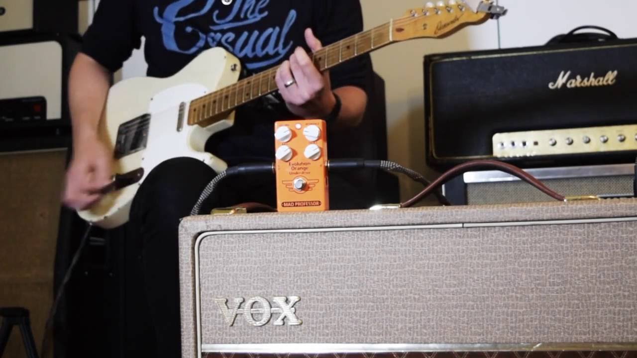 Mad Professor Evolution Orange Underdrive demo with a vintage Vox