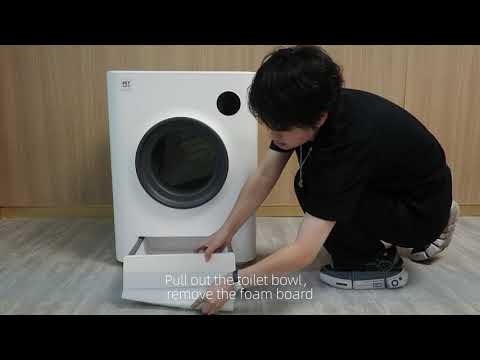 Pet Marvel Magic Cube Smart Cat Toilet - 01 Unpacking n