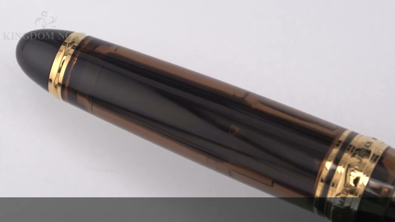 PILOT パイロット 万年筆 カスタム823 ブラウン 中字 - YouTube