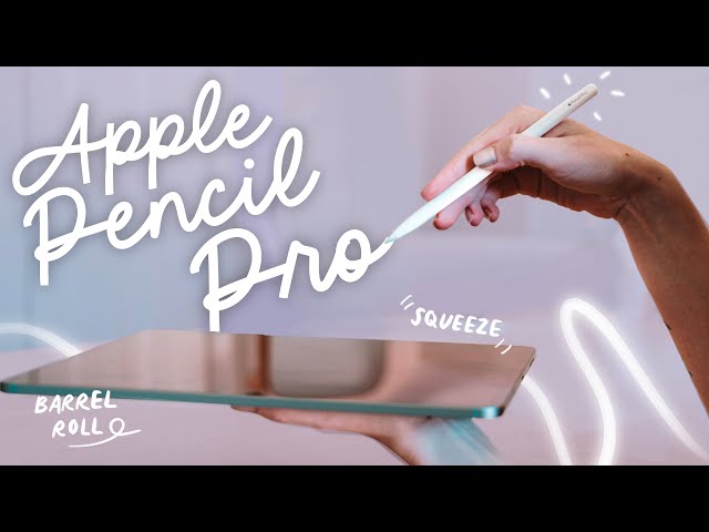 Apple Pencil Pro NEW Features & Unboxing! - YouTube