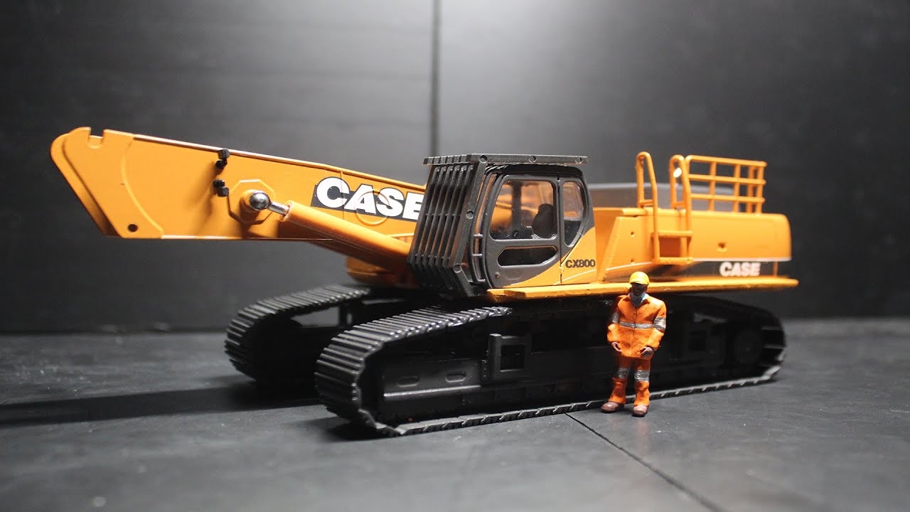 1:50 Conrad Case CX800 Ultra High Reach Excavator Unboxing [3-16