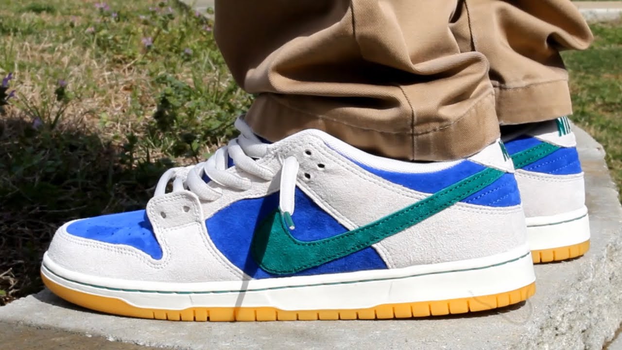 Nike SB Dunk Low Pro Phantom Malachite Hyper Royal Review and on
