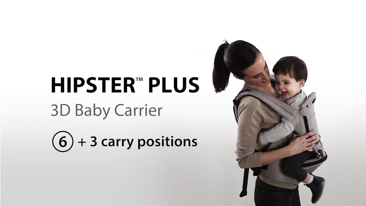 HIPSTER PLUS 3D baby carrier (6 plus 3 carry positions) - YouTube