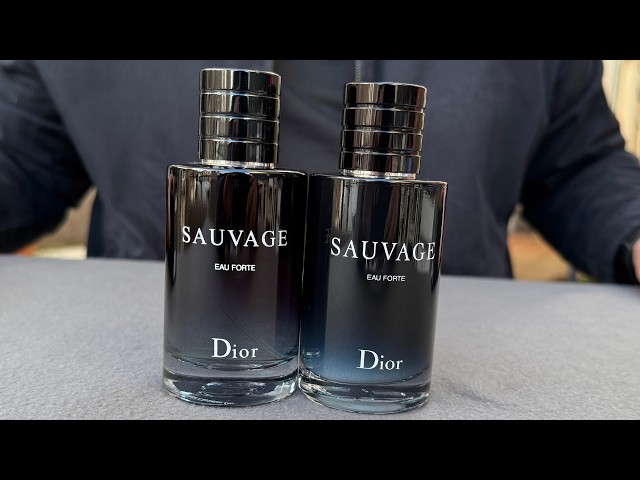 Fake vs Real Dior Sauvage Eau Forte Alcohol-Free Perfume - YouTube