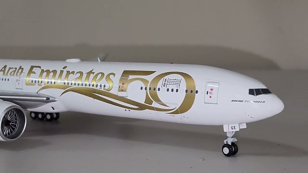 4K - Emirates Boeing 777-300ER A6-EGE 50th Anniversary; GeminiJets