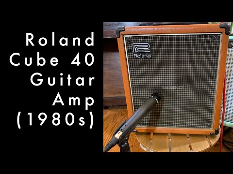 Roland Cube 40 1980s solid-state guitar amp demo - YouTube