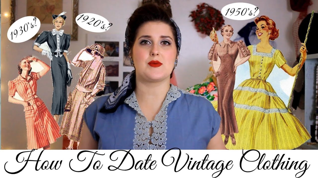 How To Date Vintage Garments || Detailed and with examples - YouTube