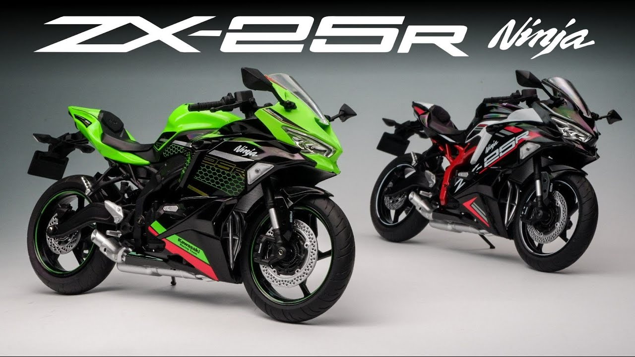 Kawasaki Ninja ZX-25R [Aoshima 1/12 Scale] Diecast Unboxing