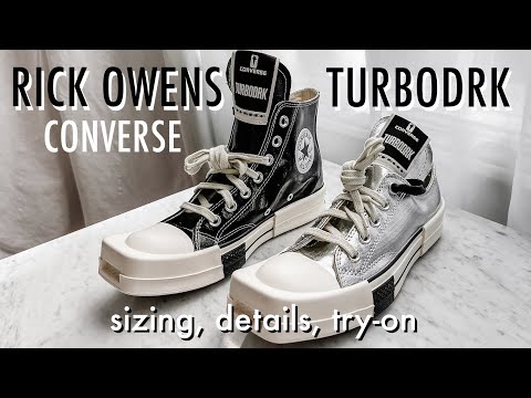 RICK OWENS DRKSHDW X CONVERSE TURBODRK Chuck 70 Review | DRKSTAR
