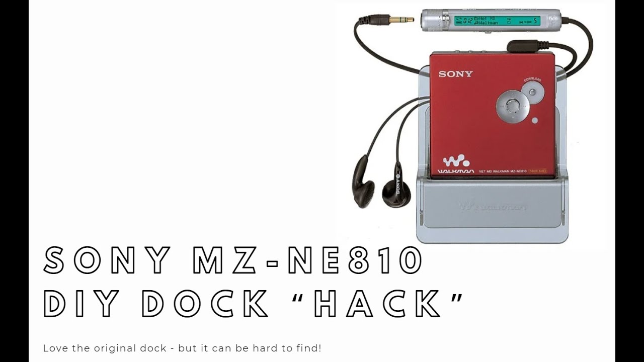 Sony MZ-NE810 MiniDisc NetMD Recorder - Dock 