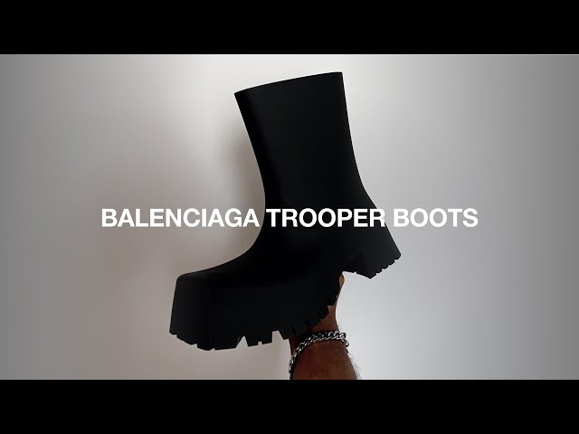 Balenciaga Trooper Boot Review – Sizing, Colors & On-Foot - YouTube