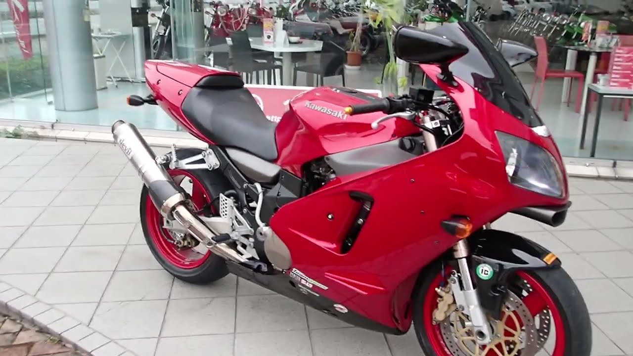 Ninja ZX12R Type A 340km meter Devil slip-on muffler Bar handle