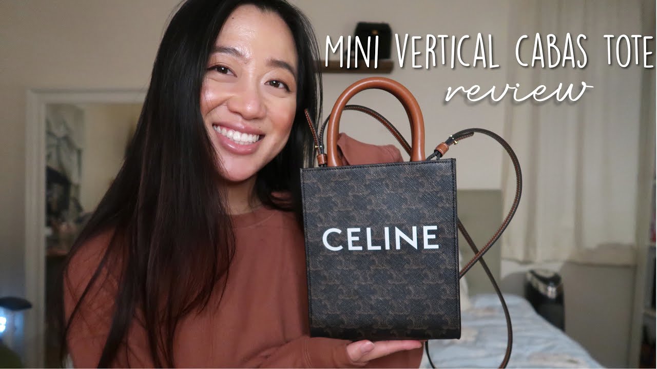 CELINE MINI VERTICAL CABAS TOTE | REVIEW + MOD SHOTS - YouTube
