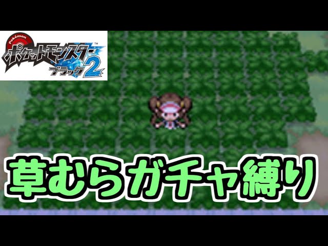 草むらガチャ縛り】#1 ポケットモンスターブラック2 - YouTube