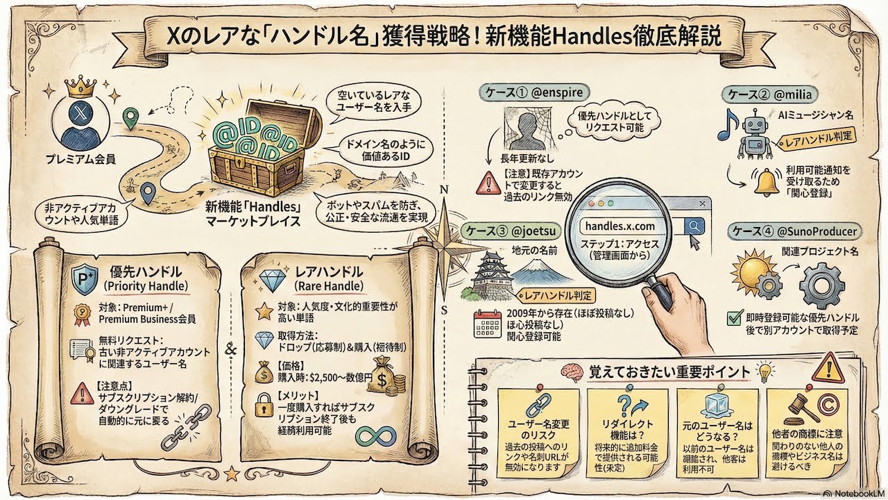 Xの@ユーザー名を無料・有料で取得できるHandle Marketplace | ネット
