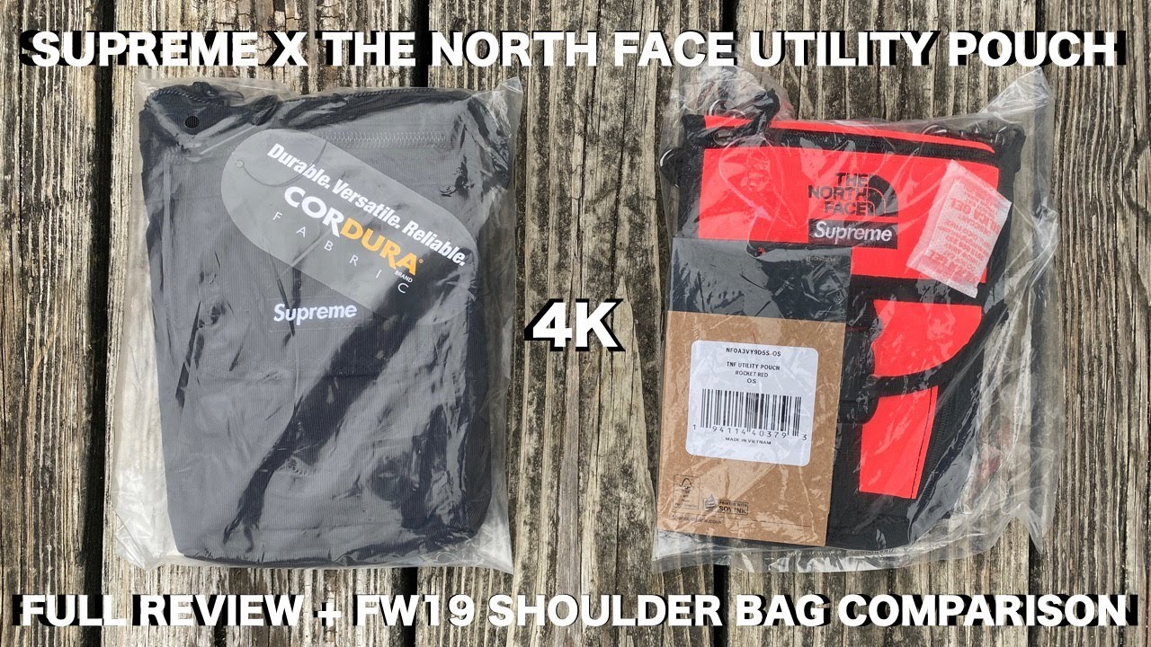Supreme X North Face Utility Pouch Review + Comparison - YouTube