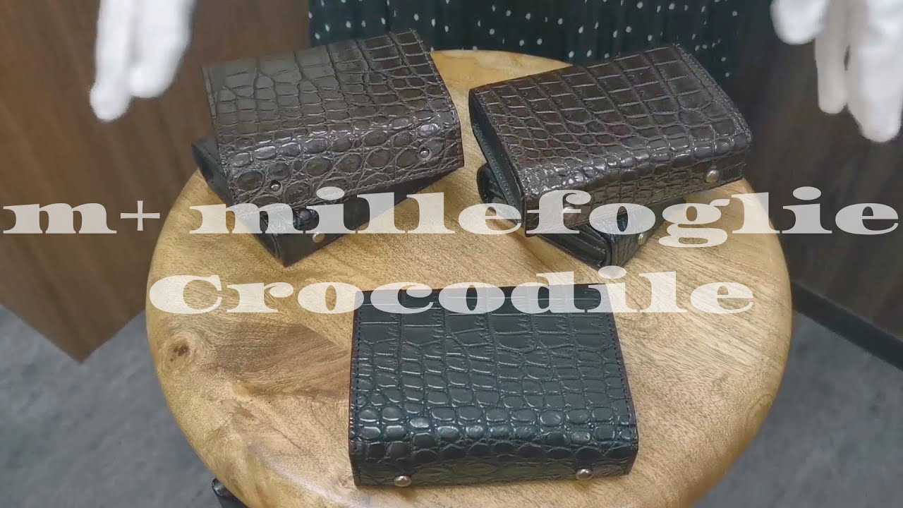 エムピウ】クロコダイルミッレフォッリエ再入荷！【高級財布】 - YouTube