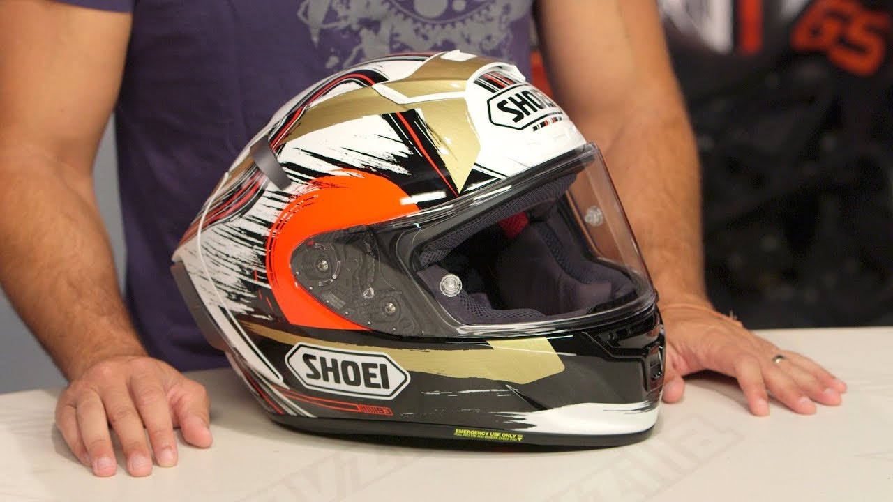 Shoei X-14 Marquez Motegi Helmet Review at RevZilla.com - YouTube