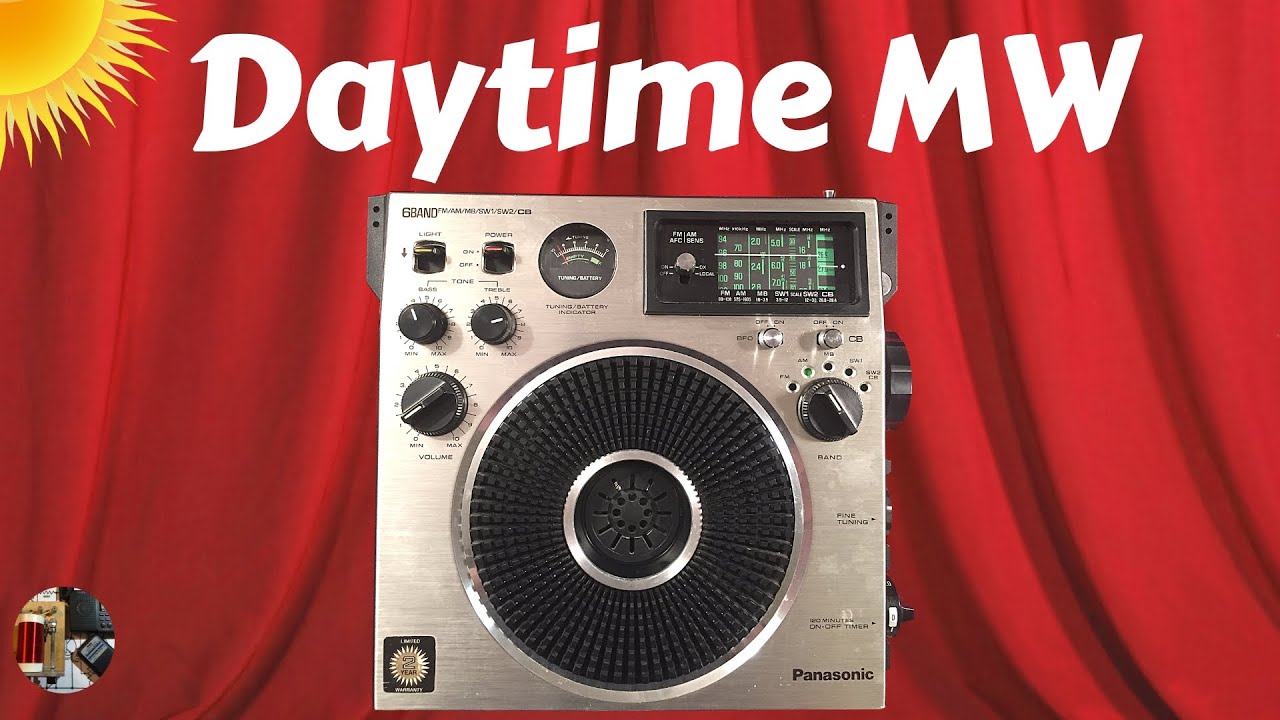 Panasonic RF-1150 Classic Shortwave Radio Daytime AM - YouTube