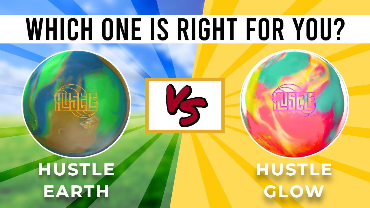 Roto Grip Hustle Earth vs Hustle X Ray - 14 Pound Ball Comparison