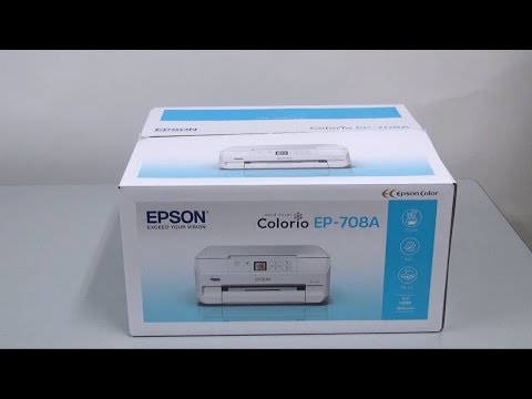 プリンターの開梱とセットアップ （エプソン EP-709A, EP-708A, EP