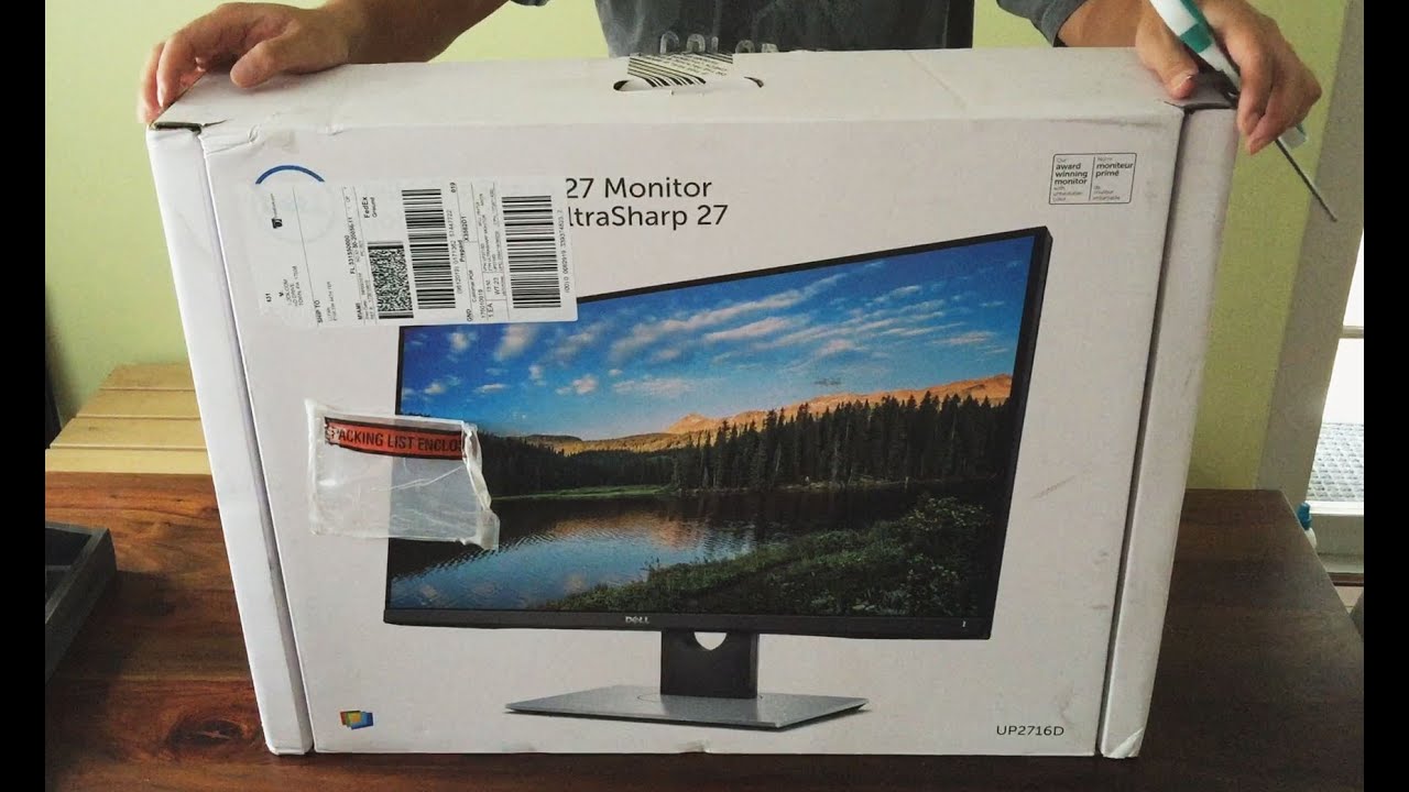 Dell Ultrasharp UP2716D PremierColor 2K IPS Monitor Unboxing - YouTube