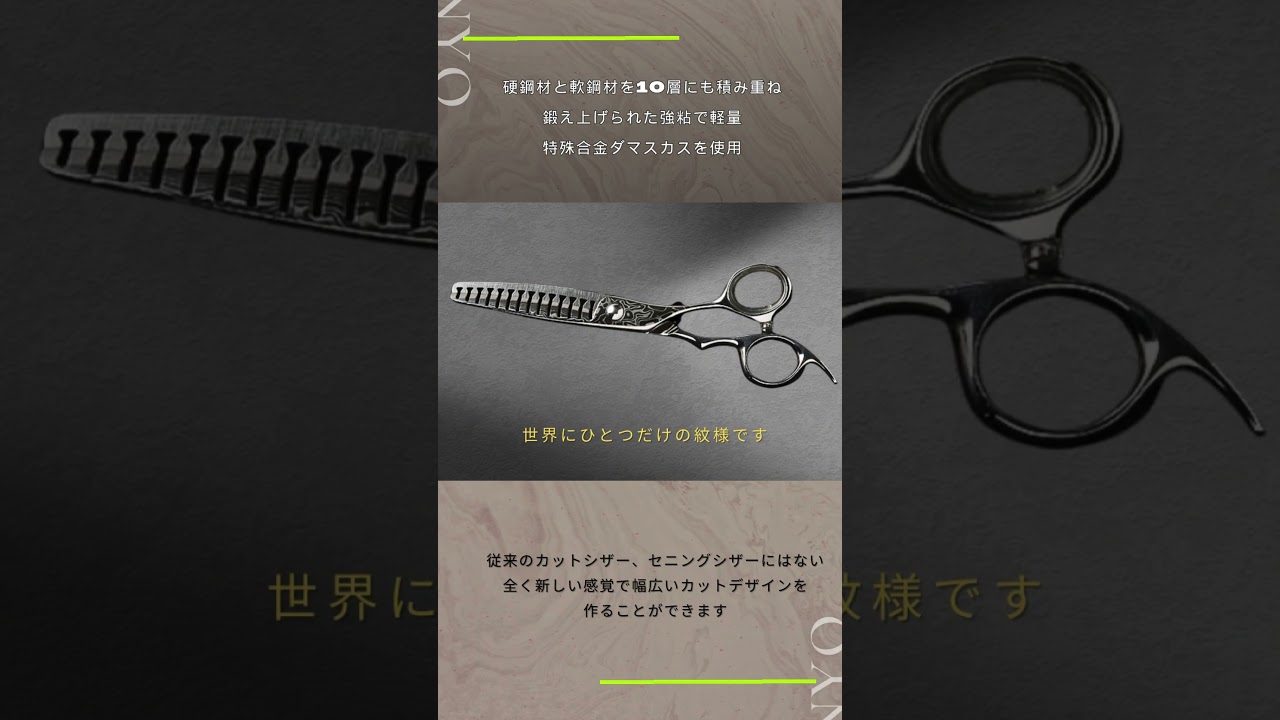 天洋 ダマスカスFW-40(TENYO 大理/カット率40～50％) ハサミ屋はやし