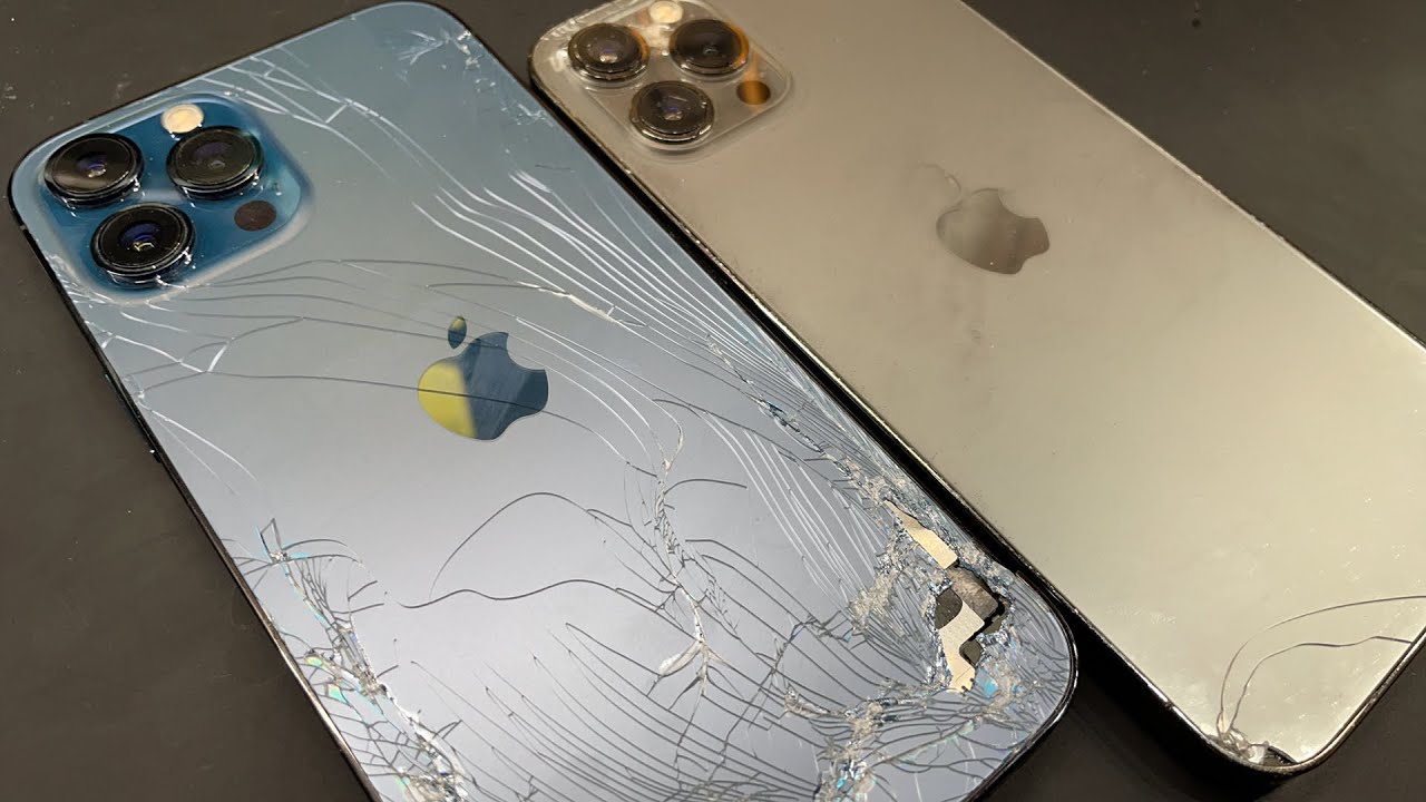 2台同時修理】iPhone 12 Pro Max パシフィックブルー / グラファイト