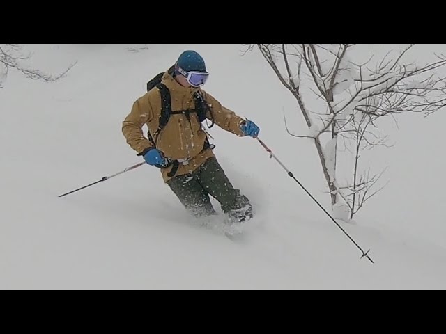 テレマークスキー】Backcountry telemark skiing in Hokkaido telemark
