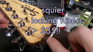 Locking tuners for Squier Strat | cheap drop in replacements