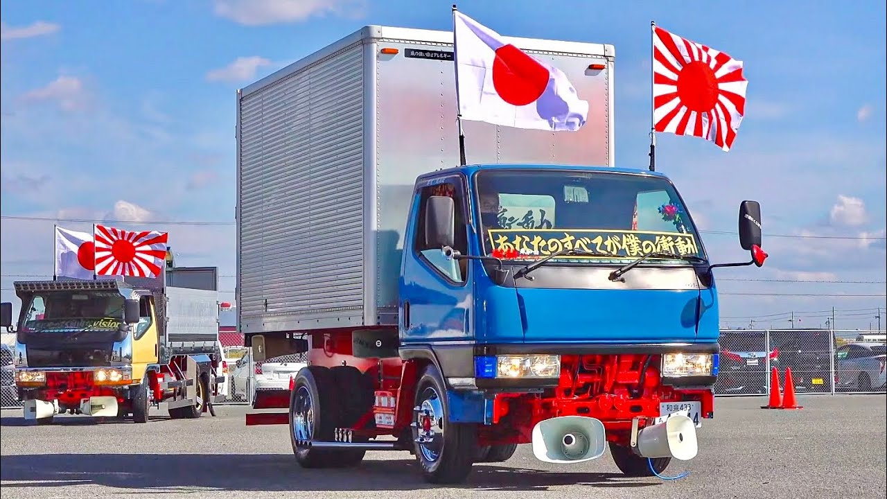 そこに拡声器⁉️付け方が新しい【搬入①】デコトラチャリティ