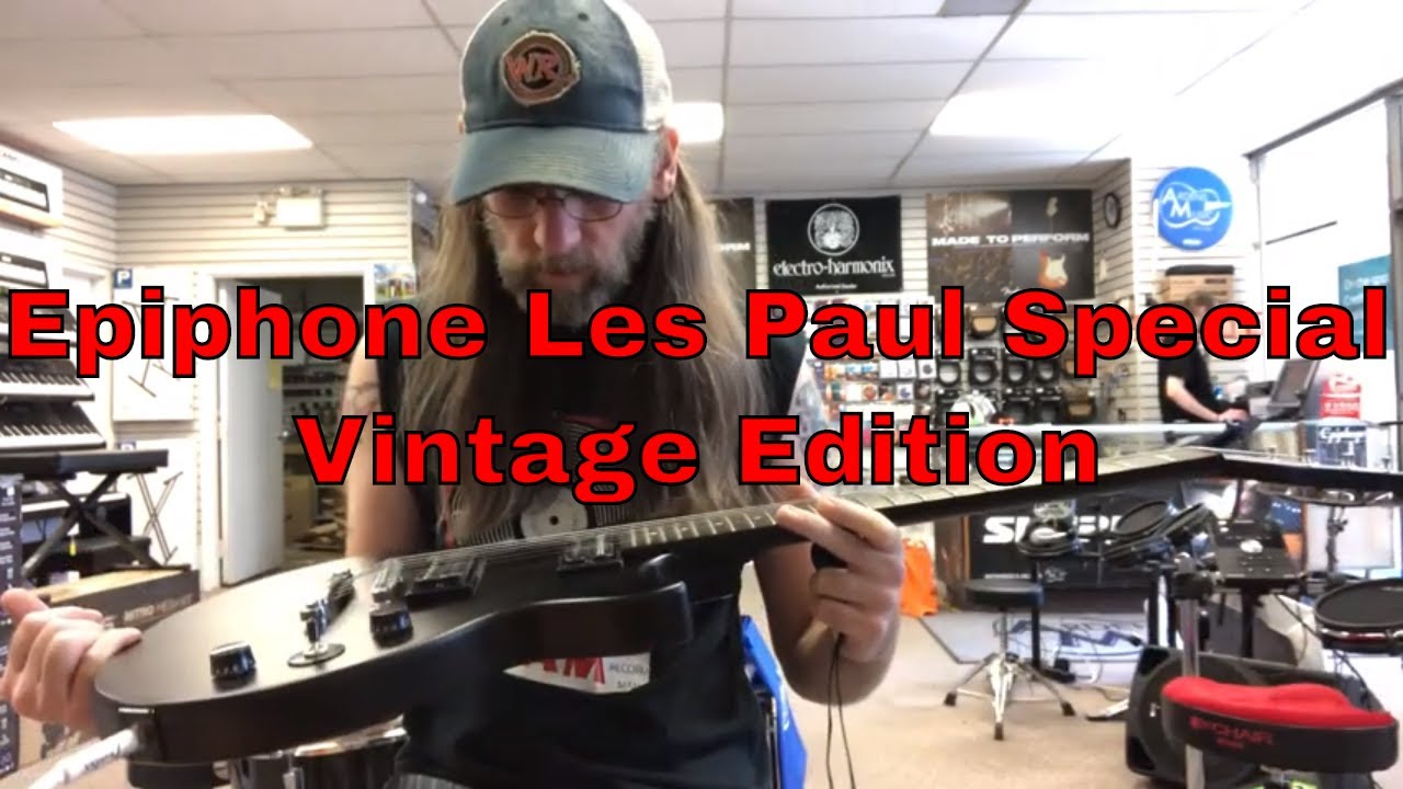 Epiphone Les Paul Special Vintage Edition Demo - YouTube