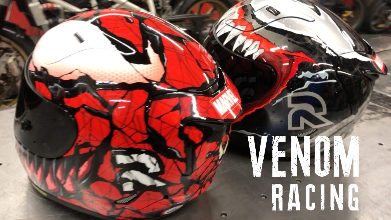 Project Venom Racing - HJC Marvel RPHA 11 Venom 2 & Carnage helmet