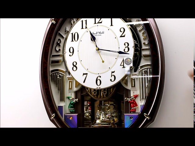 Rhythm スモールワールド アルディ 4MN545RH23 からくり時計 Melodies