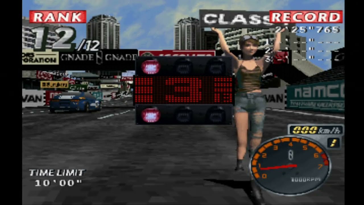 プレイ動画】RAGE RACER (レイジレーサー) (PS) [ ゲーム紹介用 (20分