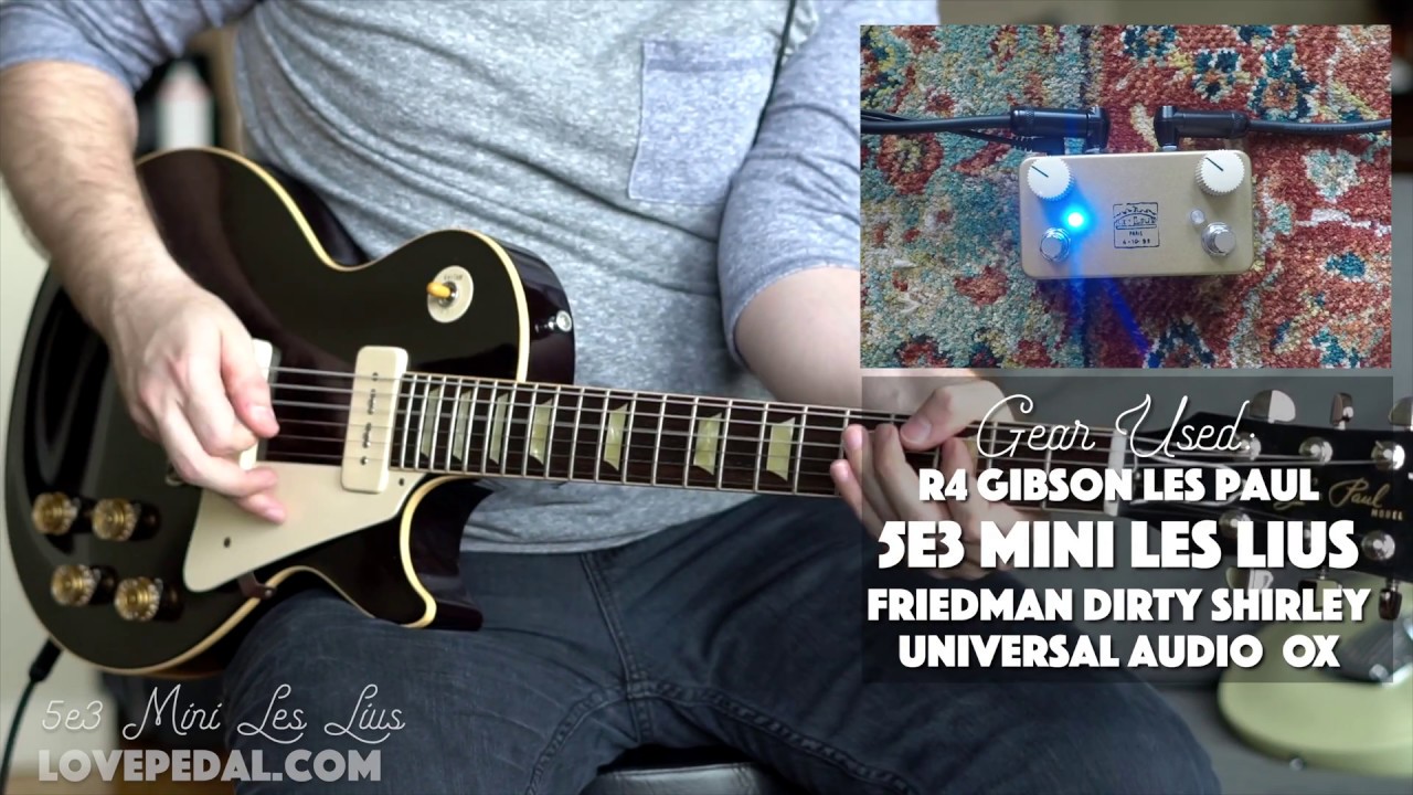Lovepedal 5E3 Mini Les Lius Overdrive - YouTube