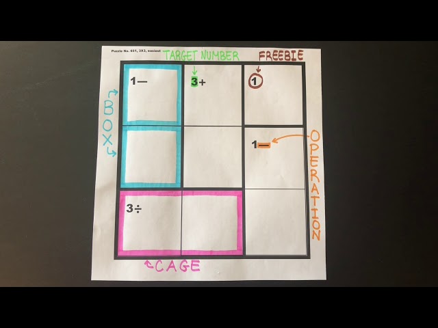 KenKen Puzzle Vocabulary - YouTube