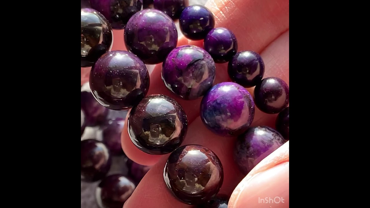 高品質+]スギライトブレスレット（約11mm玉） - 埼玉県吉川市の天然石