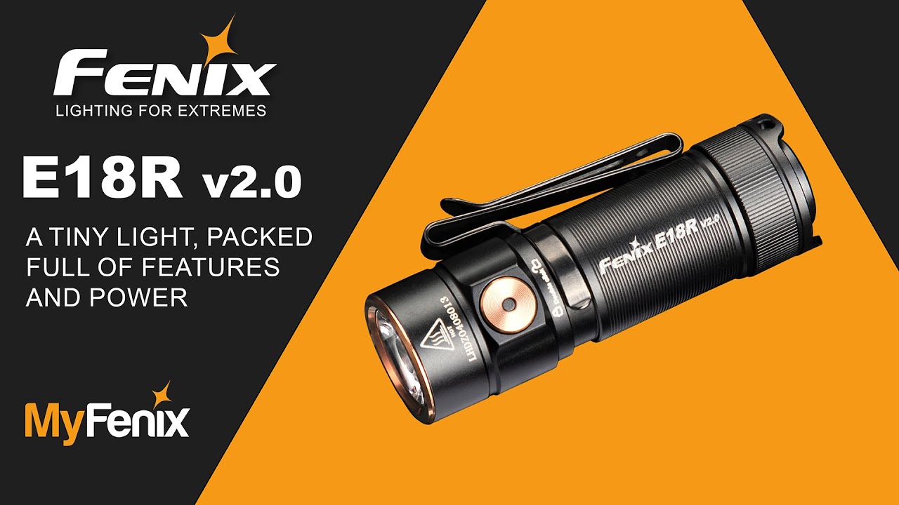 Fenix E18R V2.0 Rechargeable Mini Torch
