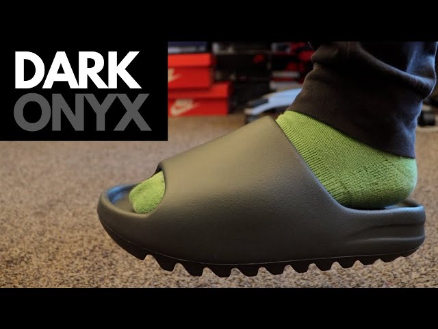 Yeezy Slide Dark Onyx Review & On Feet! 2024 - YouTube