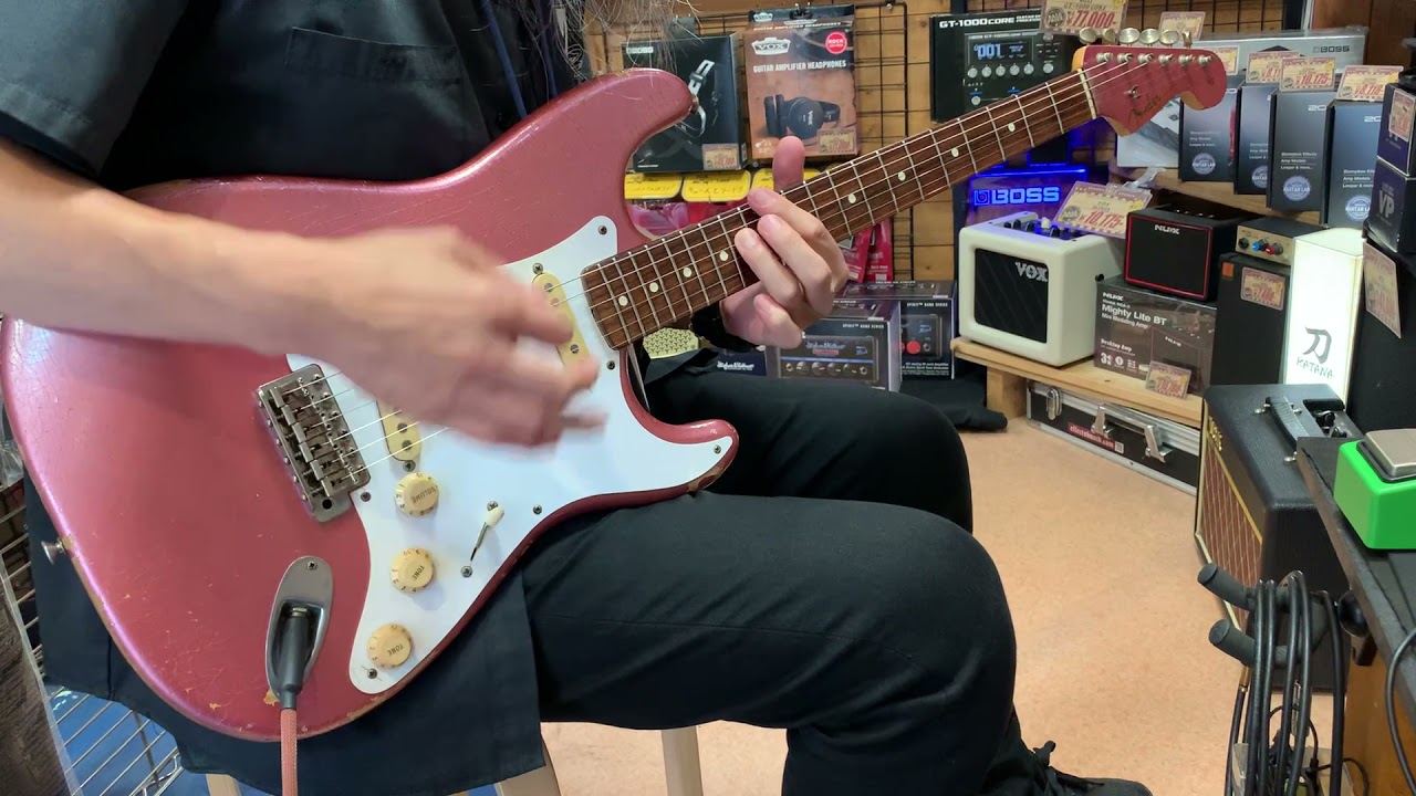 試奏動画】Fender Custom Shop / Stratocaster【Burgundy Mist】 - YouTube