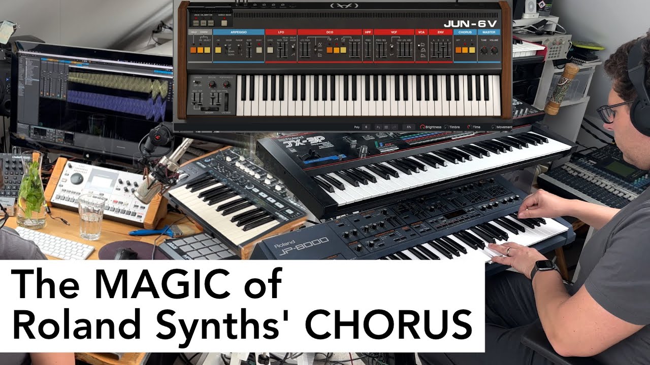 The MAGIC of Roland Juno 6/60/106, JP8000 & JX3P-Chorus - YouTube