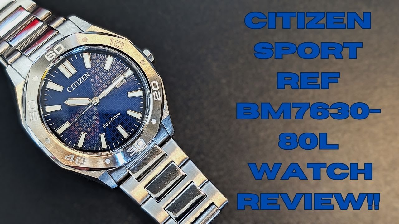 Watch Review Citizen Sport ref BM7630-80L!! - YouTube