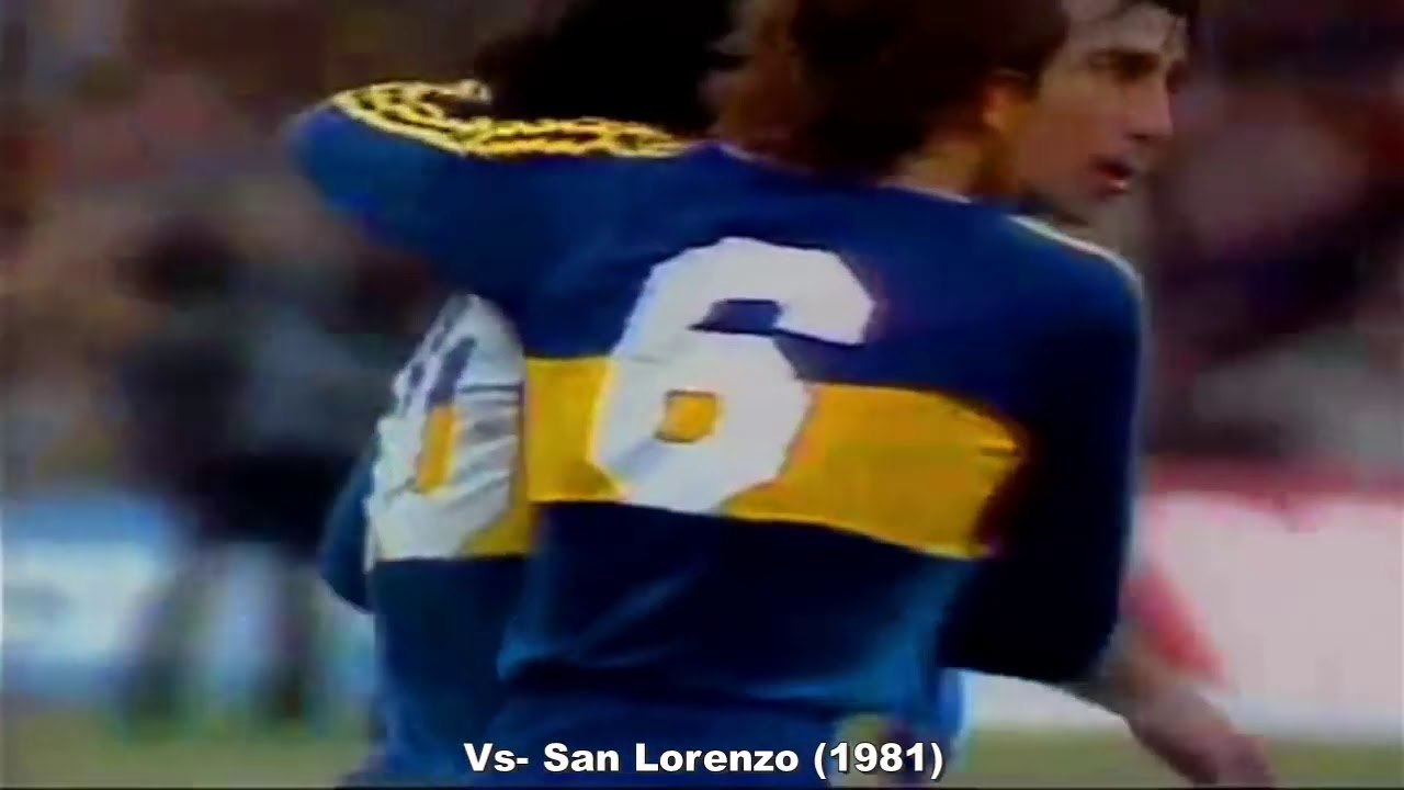 マラドーナのボカ全ゴール集 1981 1997 - YouTube