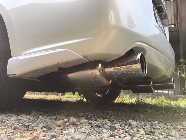 レガシィTW GT マフラー BP5 純正 ⇒ STI Genome ゲノム マフラー交換