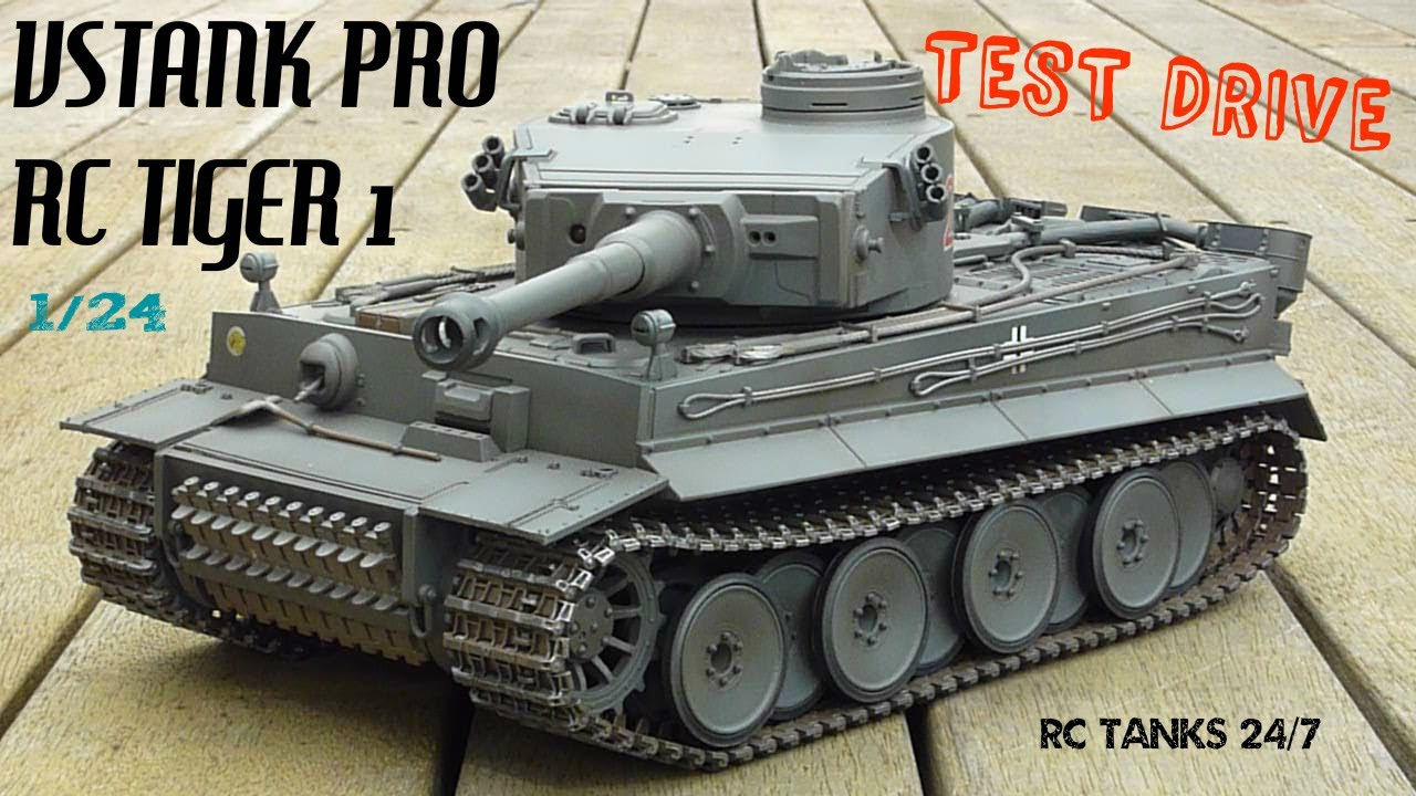 Tiger 1 RC VsTank Pro 2.4ghz Test Drive - YouTube