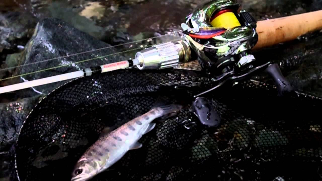 グラッソ3ft 7月 夏 渓流ルアー パワフルワーカー - YouTube