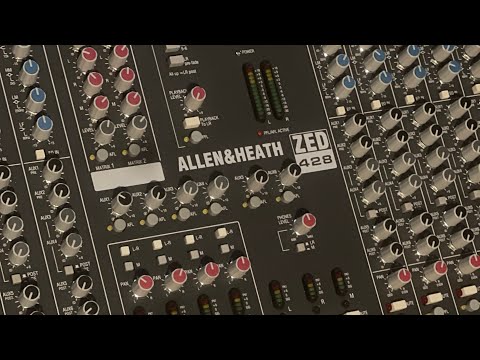 Mixing My Music on the Zed 428 Allen and Heath Mixer. - YouTube